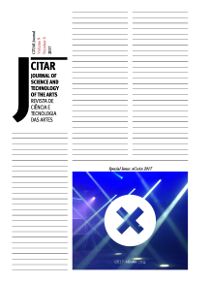 Cover of the Special Issue of the Journal of Science and Technology of the Arts